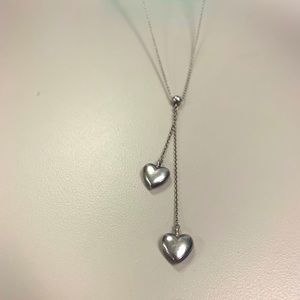 Tiffany heart  neclace check matching earrings